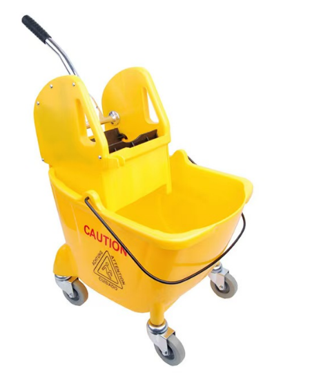 24L Downpress Buckets And Wringers -Yellow