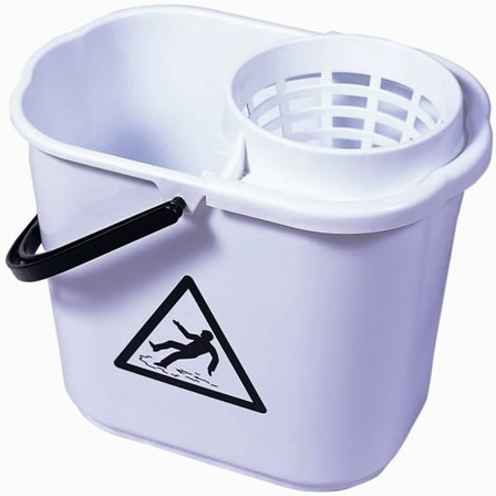 16L Bucket With Funnel-White