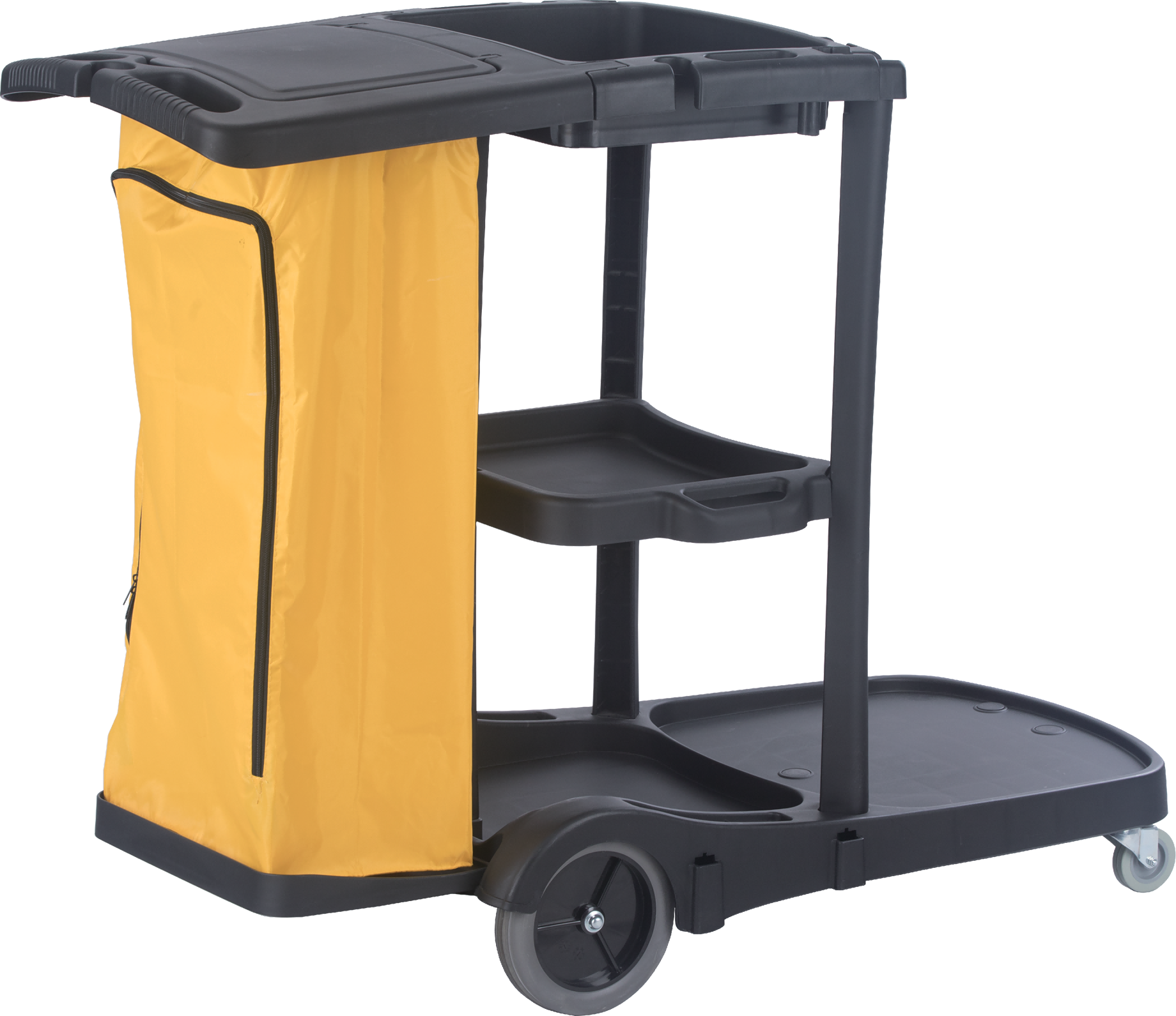 Janitor's Cart With Cover-Black