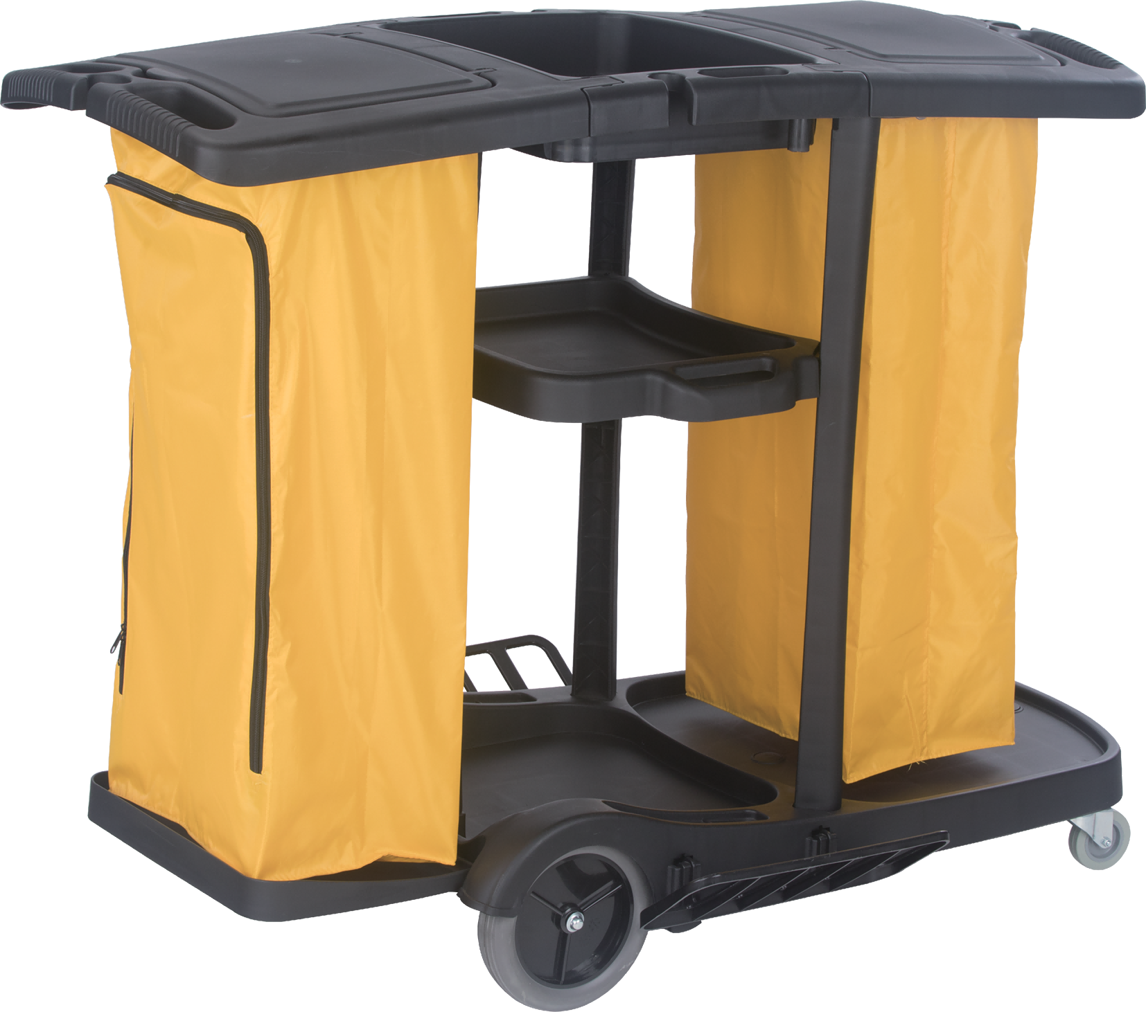 High Capacity Janitors Cart-Black