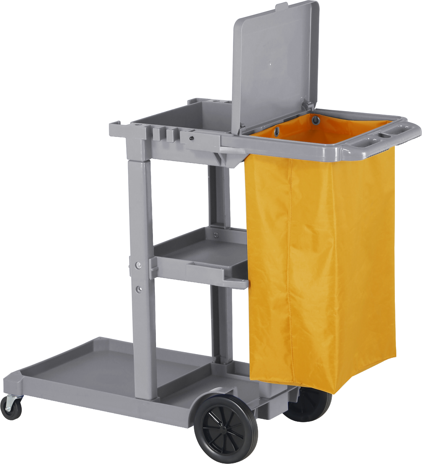 Janitor's Cart With Cover-Gray