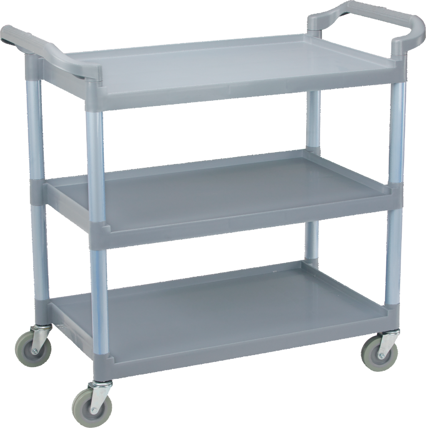 Utility Cart With 3 Shelves-Gray