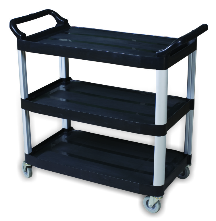 Utility Cart 3 Shelves-Black