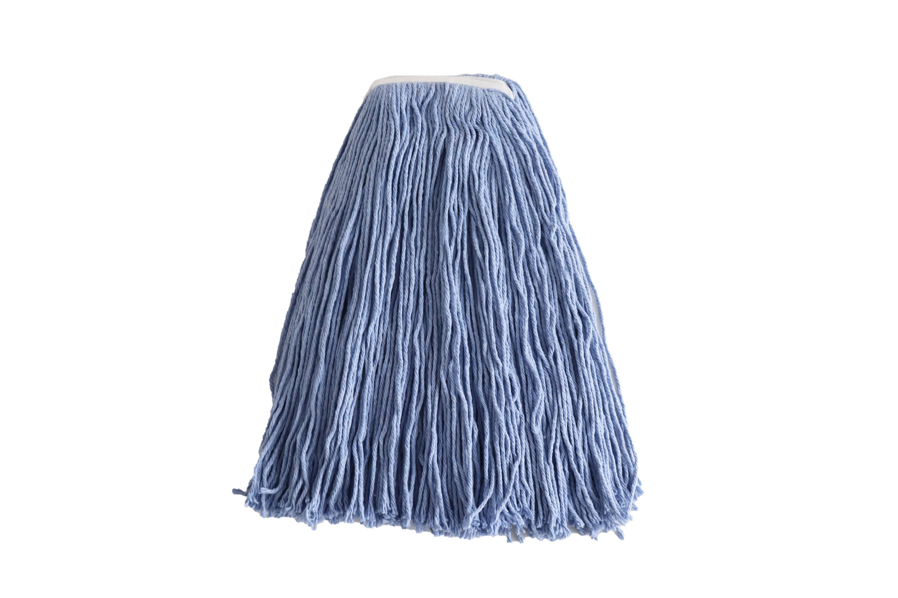32oz Synthetic Wet Mop Narrow Band Loop End-Blue