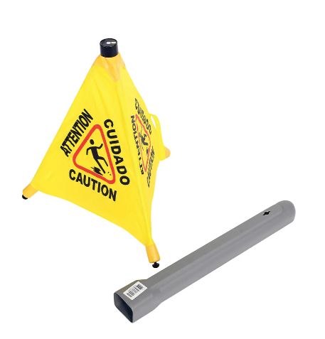 Pop-Up Safety Cone With Storage Tube