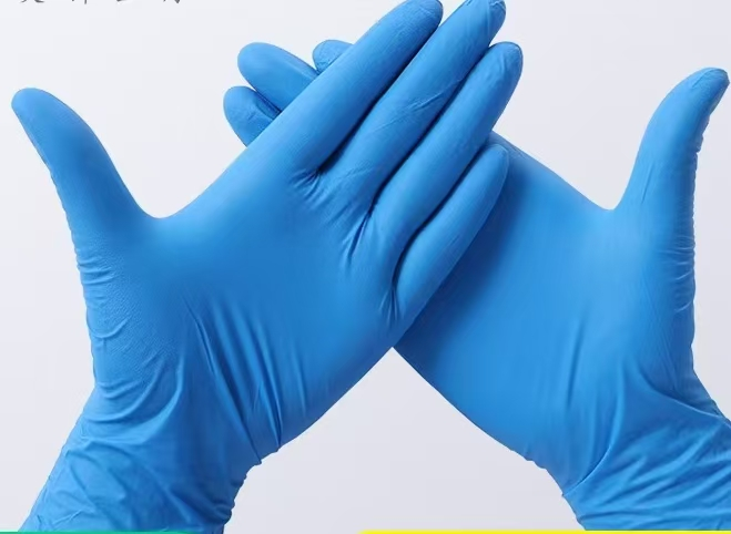 Blue 4 Mil Nitrile Gloves-X-large