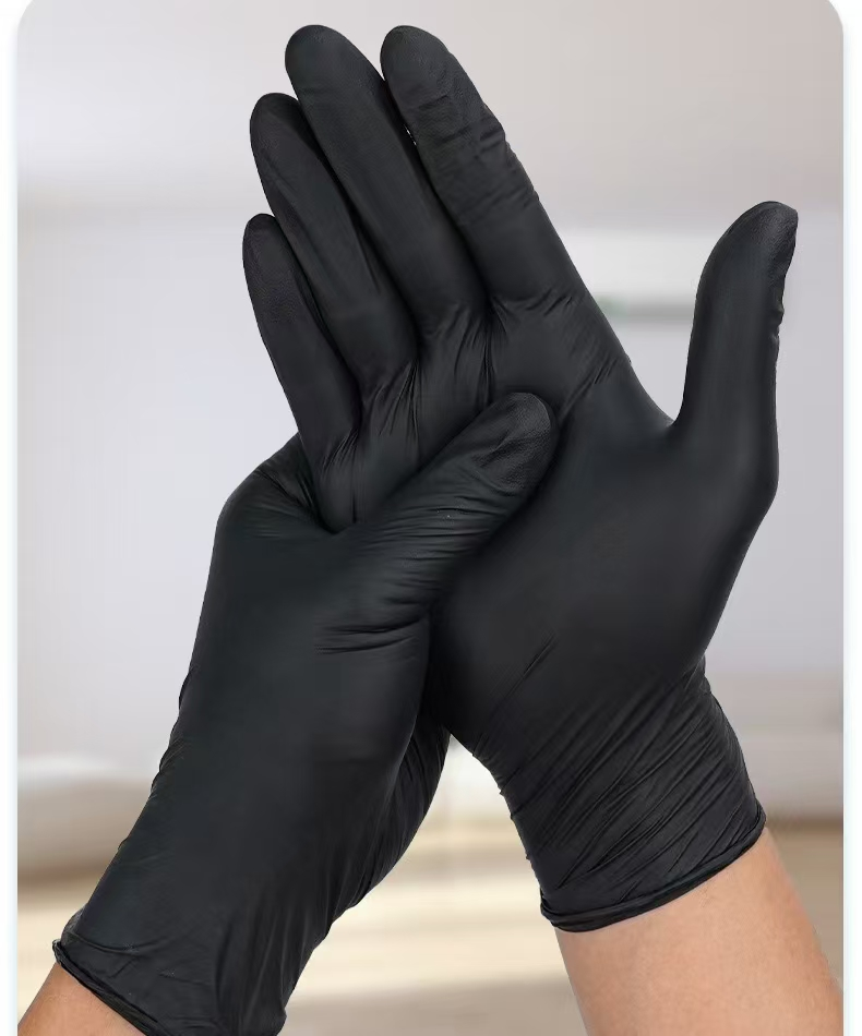Black 5 Mil Nitrile Gloves-Large